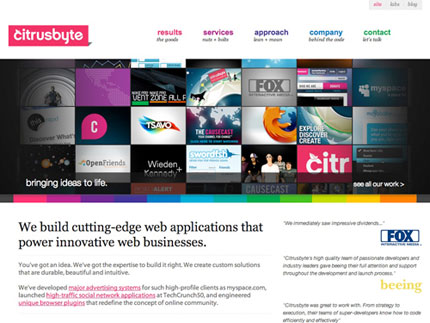 citrusbyte, Top 25 Neat Layout Websites for Inspirations | Fazai38's Inspirational Blog