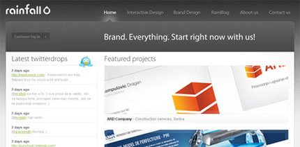 rainfall, Top 25 Neat Layout Websites for Inspirations | Fazai38's Inspirational Blog